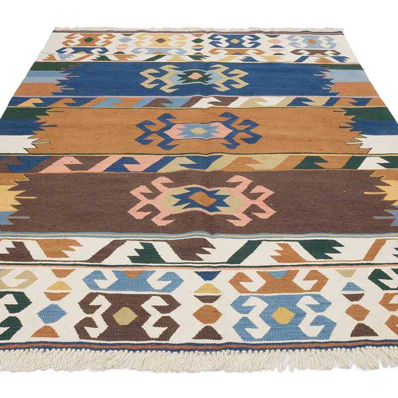 Nueva Alfombra Turca Kilim - 152 cm x 210 cm - K0070241