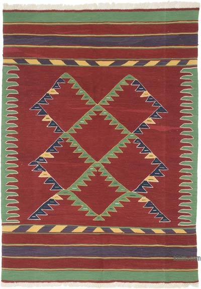 New Handwoven Turkish Kilim Rug - 5'  x 6' 11" (60" x 83")