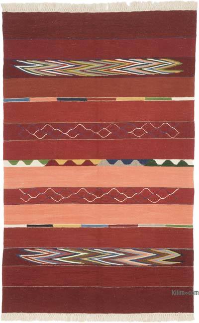 New Handwoven Turkish Kilim Rug - 4' 1" x 6' 5" (49" x 77")