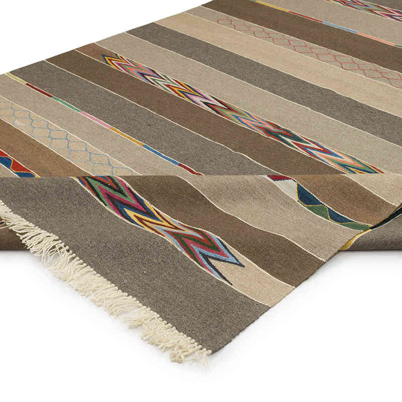 New Handwoven Turkish Kilim Rug - 6'  x 8' 2" (72" x 98") - K0070247
