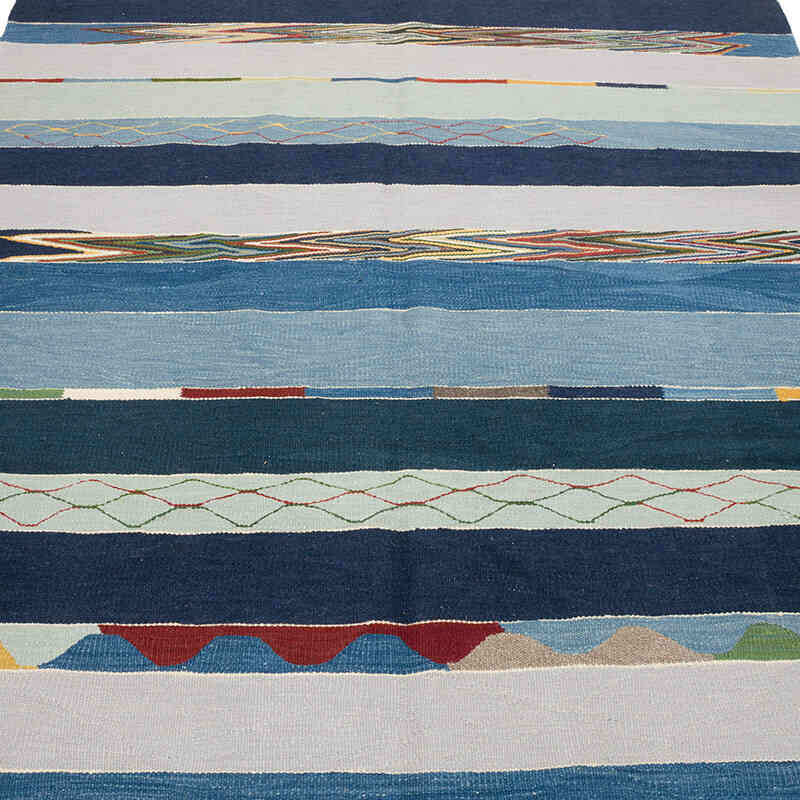 New Handwoven Turkish Kilim Rug - 5' 4" x 7' 5" (64" x 89") - K0070249
