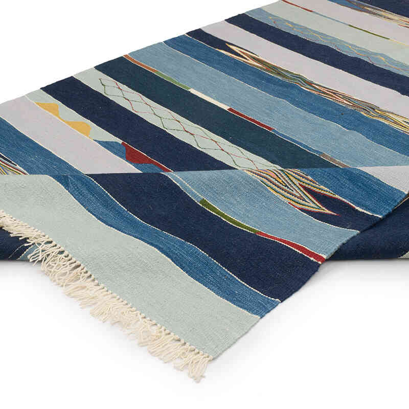 New Handwoven Turkish Kilim Rug - 5' 4" x 7' 5" (64" x 89") - K0070249