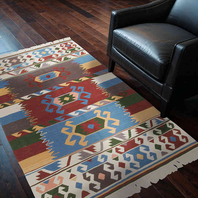 Nueva Alfombra Turca Kilim - 123 cm x 178 cm - K0070250