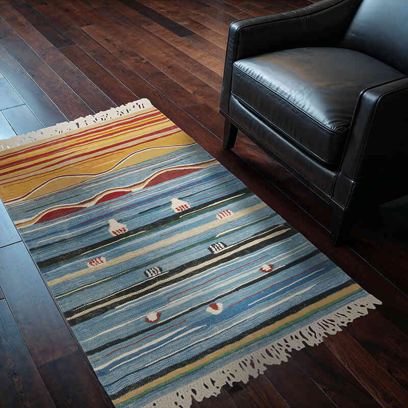 Nueva Alfombra Turca Kilim - 95 cm x 150 cm - K0070254