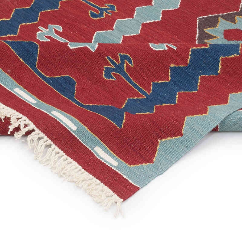 New Handwoven Turkish Kilim Rug - 4' 1" x 5' 10" (49" x 70") - K0070261