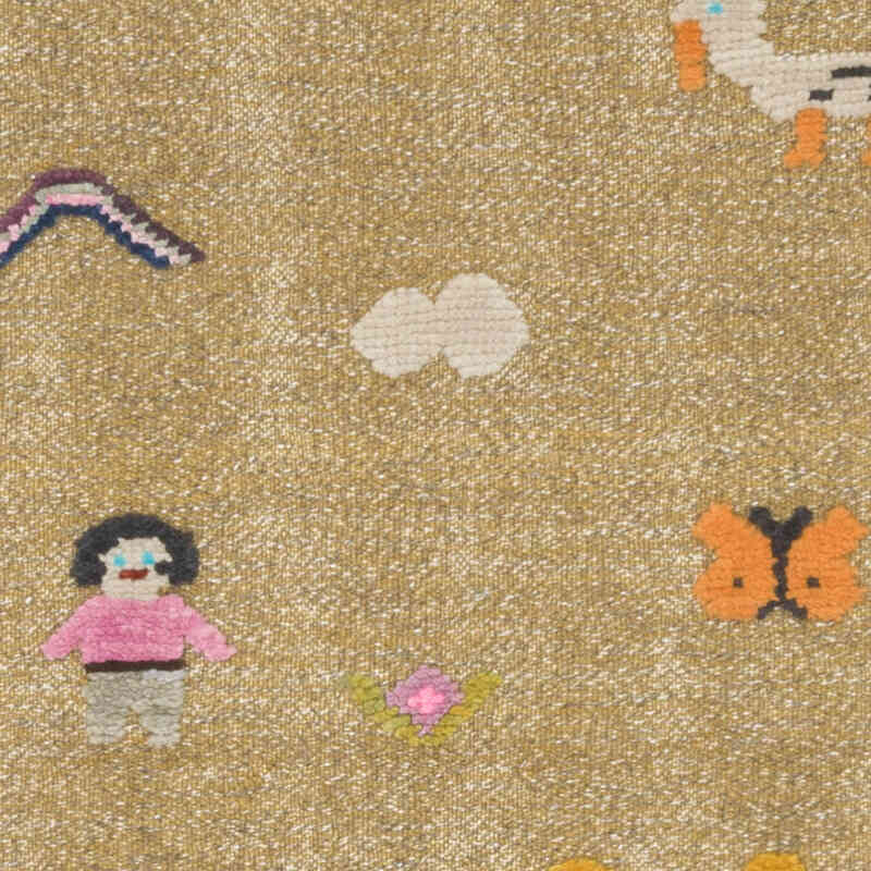 New Handwoven Turkish Kilim Rug - 3' 4" x 5' 1" (40" x 61") - K0070263