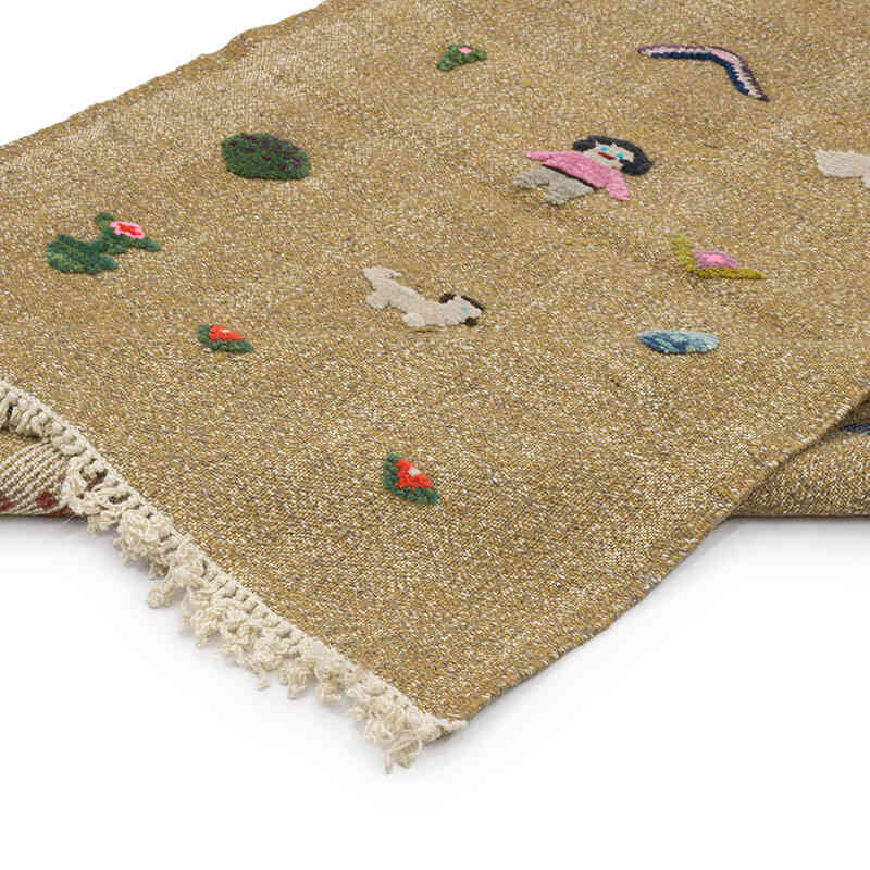 New Handwoven Turkish Kilim Rug - 3' 4" x 5' 1" (40" x 61") - K0070263