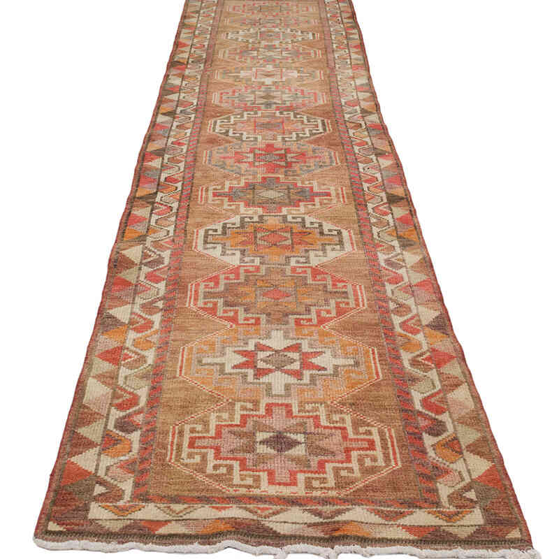 Vintage Tribal Runner Rug - 2' 9" x 11' 10" (33" x 142") - K0070272