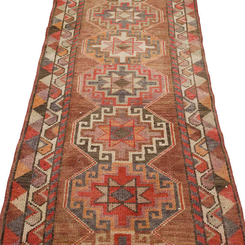 Vintage Tribal Runner Rug - 2' 9" x 11' 10" (33" x 142") - K0070272