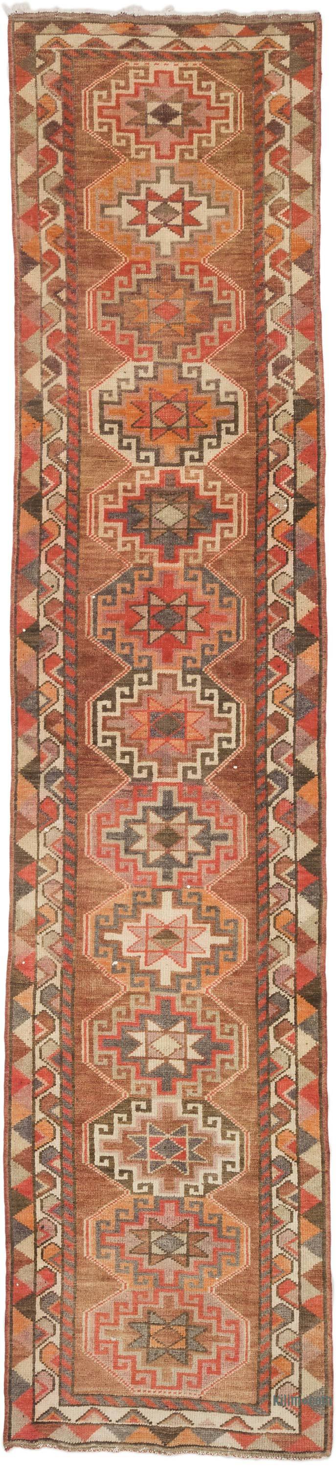 Vintage Tribal Runner Rug - 2' 9" x 11' 10" (33" x 142") - K0070272