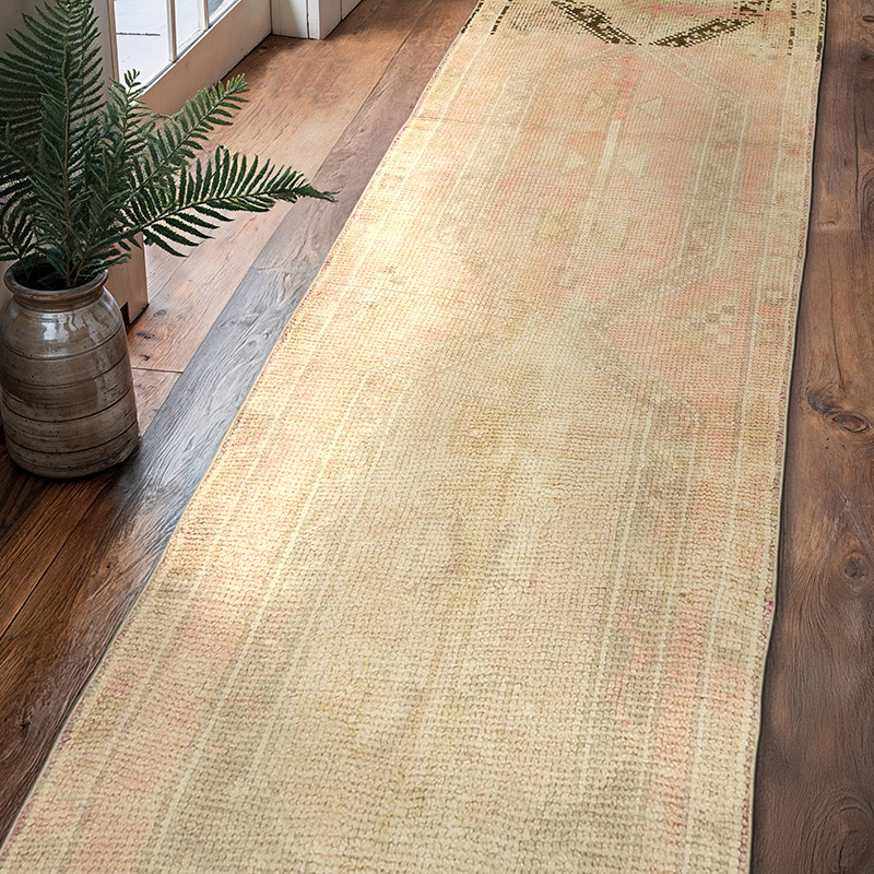 Alfombra Turca Vintage De Pasillo - 93 cm x 326 cm - K0070274