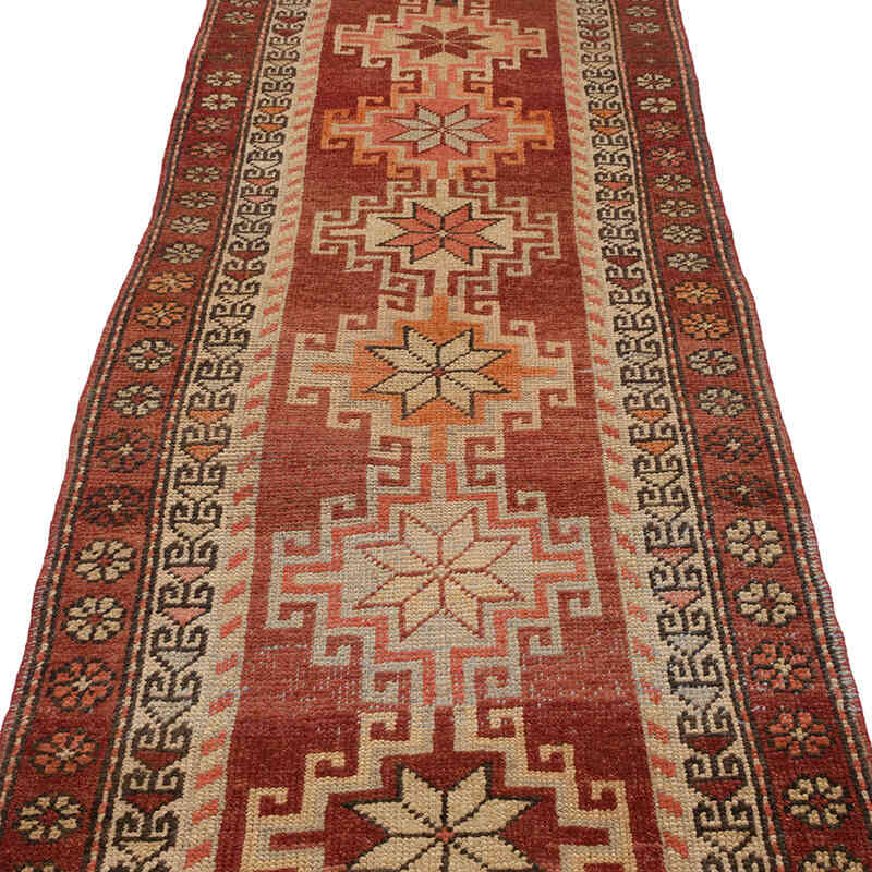 Alfombra Vintage de pasillo - 90 cm x 398 cm - K0070279