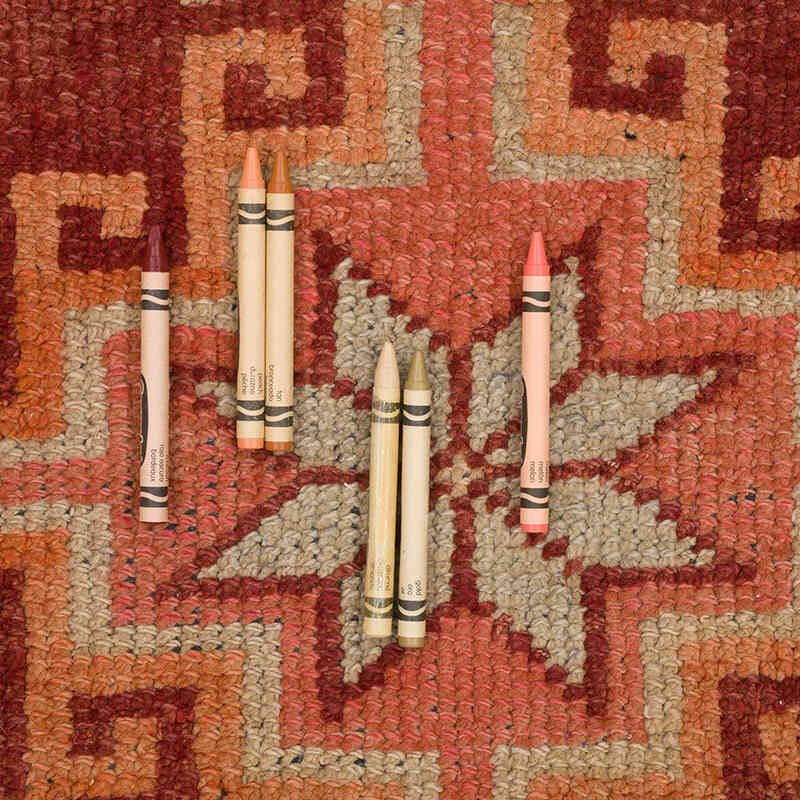 Alfombra Vintage de pasillo - 90 cm x 398 cm - K0070279