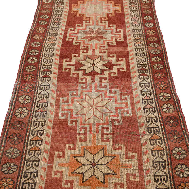 Alfombra Vintage de pasillo - 90 cm x 398 cm - K0070279