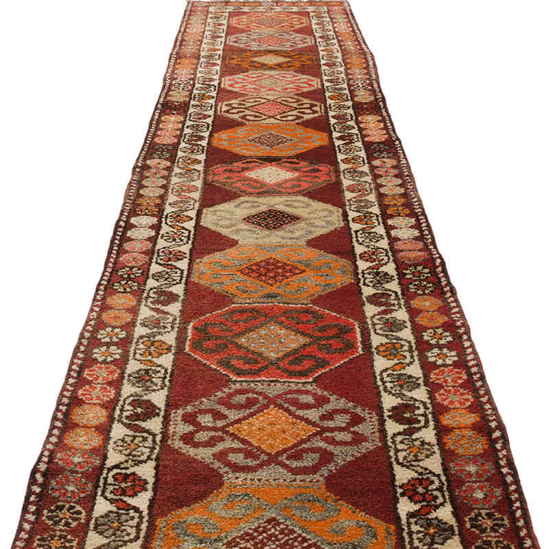 Vintage Tribal Runner Rug - 2' 9" x 13' 5" (33" x 161") - K0070281