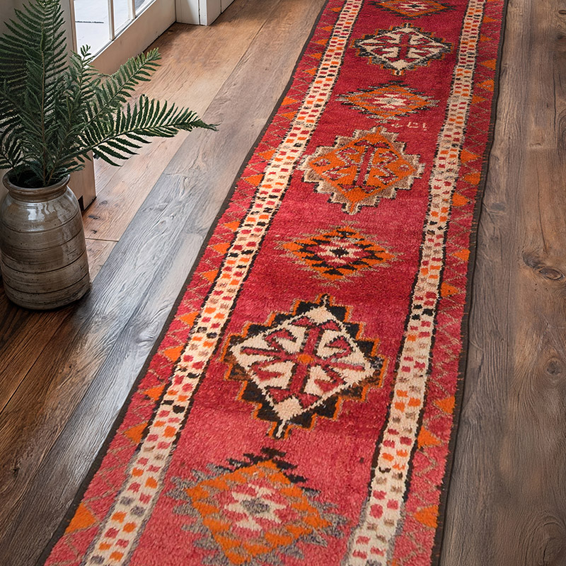 Vintage Anadolu Yolluk - 88 cm x 371 cm - K0070288