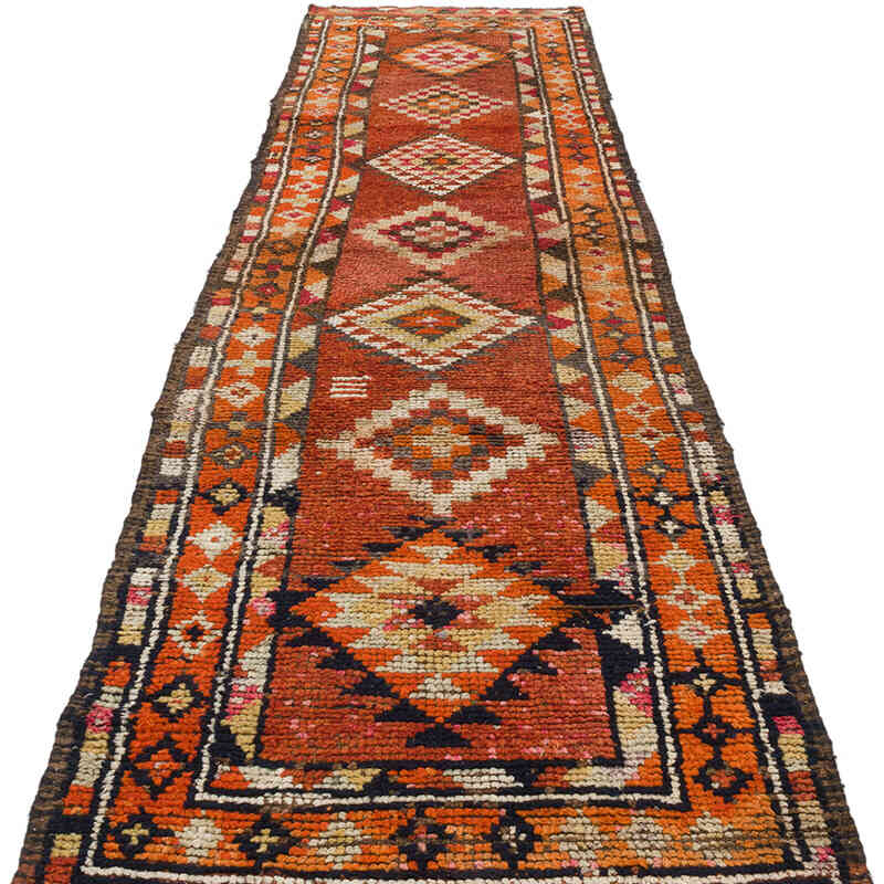 Vintage Tribal Runner Rug - 2' 9" x 11' 4" (33" x 136") - K0070290