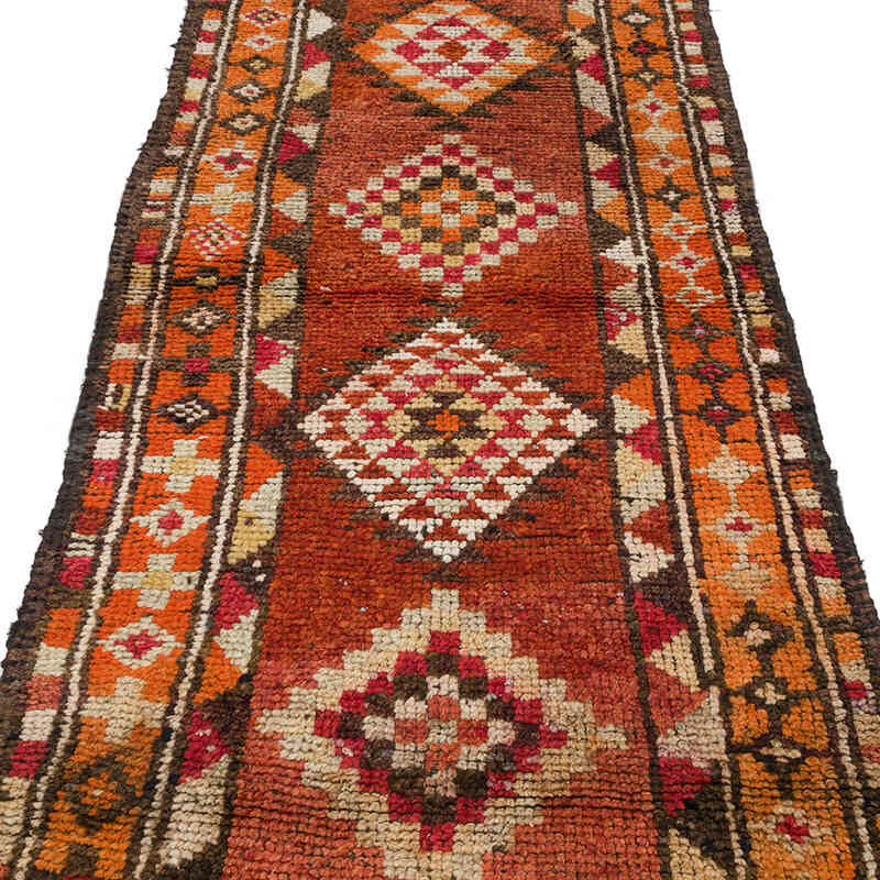 Vintage Tribal Runner Rug - 2' 9" x 11' 4" (33" x 136") - K0070290