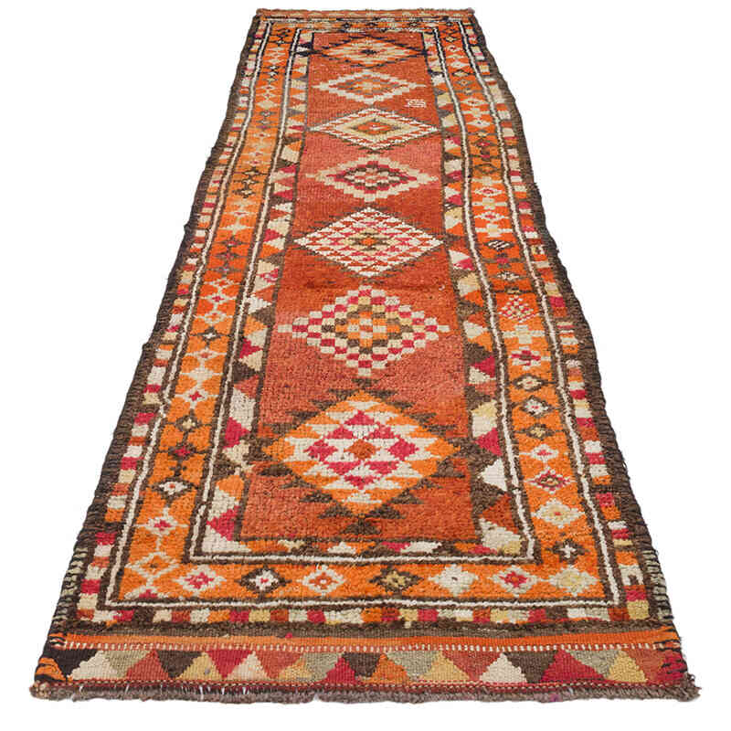 Vintage Tribal Runner Rug - 2' 9" x 11' 4" (33" x 136") - K0070290