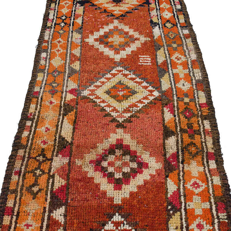 Vintage Tribal Runner Rug - 2' 9" x 11' 4" (33" x 136") - K0070290