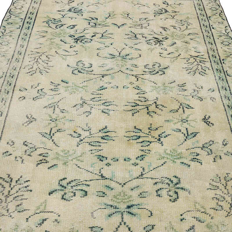 Vintage Turkish Hand-Knotted Rug - 4' 9" x 7' 9" (57" x 93") - K0070301
