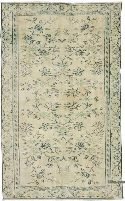 Vintage Turkish Hand-Knotted Rug - 4' 9" x 7' 9" (57" x 93")