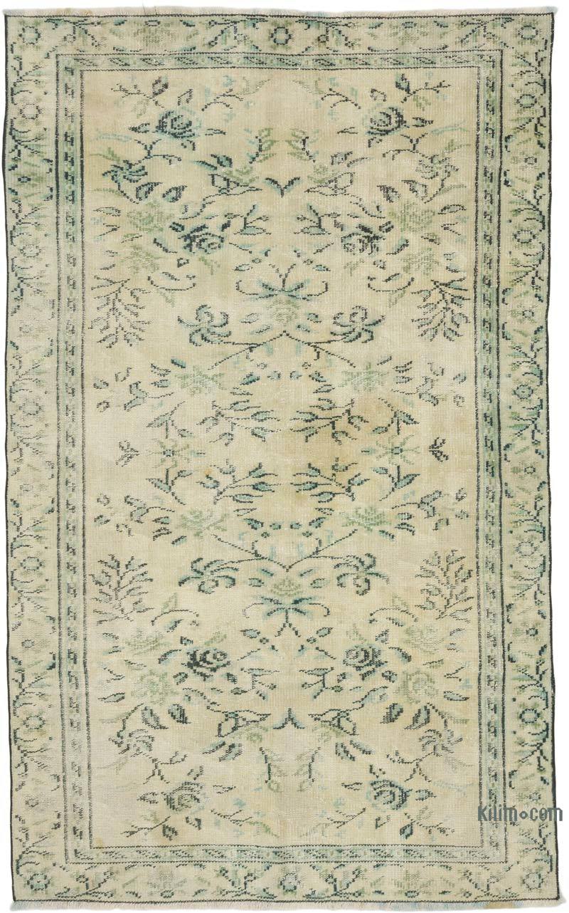 Vintage Turkish Hand-Knotted Rug - 4' 9" x 7' 9" (57" x 93") - K0070301