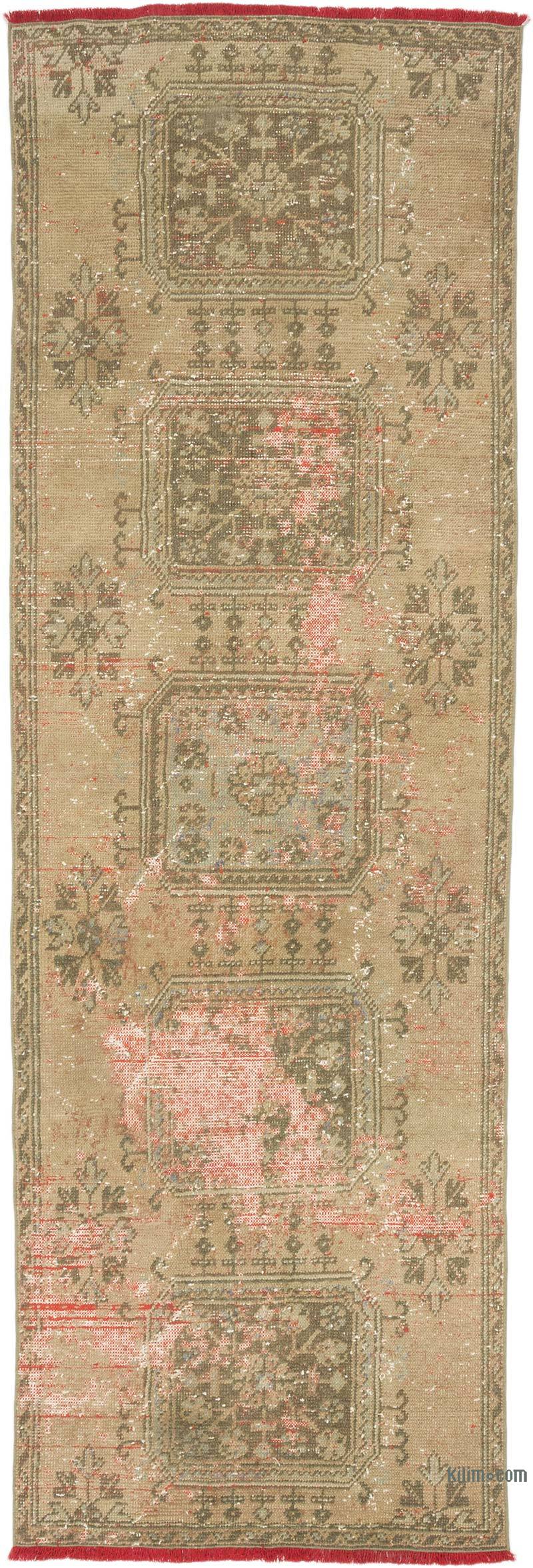 Alfombra Turca Vintage De Pasillo - 101 cm x 293 cm - K0070306