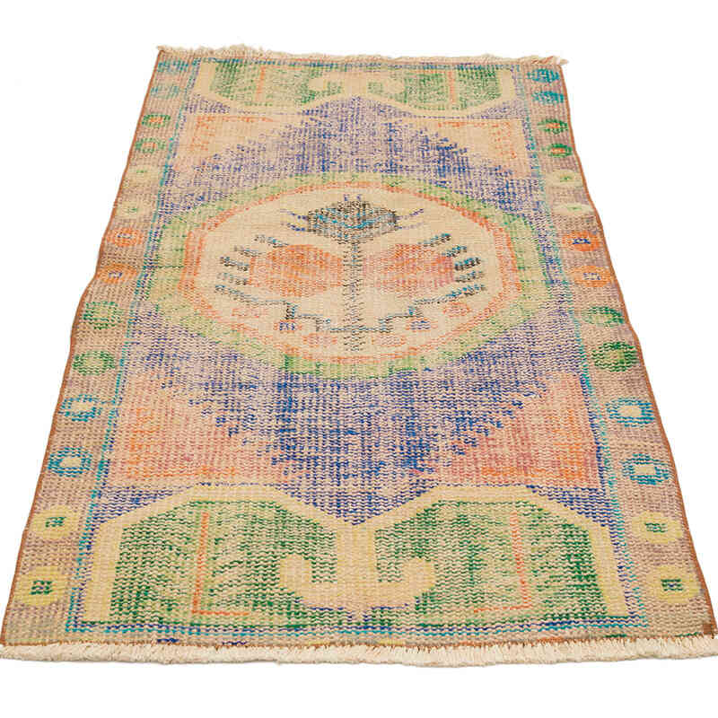 El Dokuma Vintage Halı - 77 cm x 148 cm - K0070308