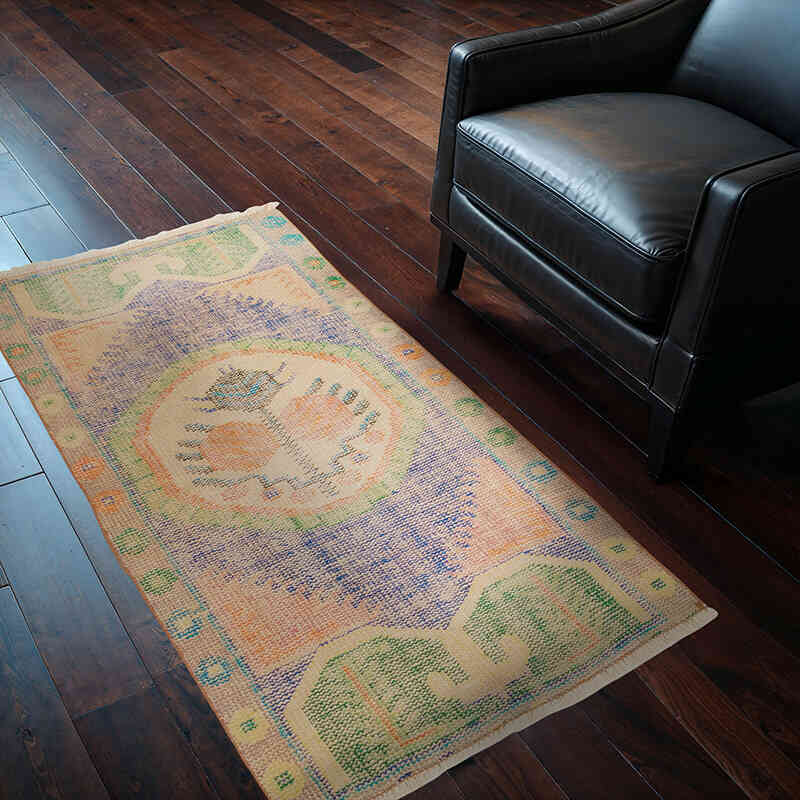 El Dokuma Vintage Halı - 77 cm x 148 cm - K0070308
