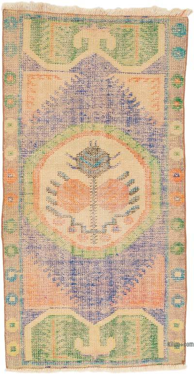 El Dokuma Vintage Halı - 77 cm x 148 cm