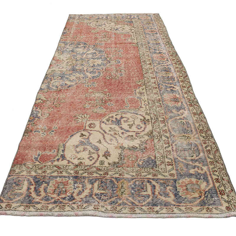 Vintage Turkish Hand-Knotted Runner - 3' 6" x 9' 11" (42" x 119") - K0070310