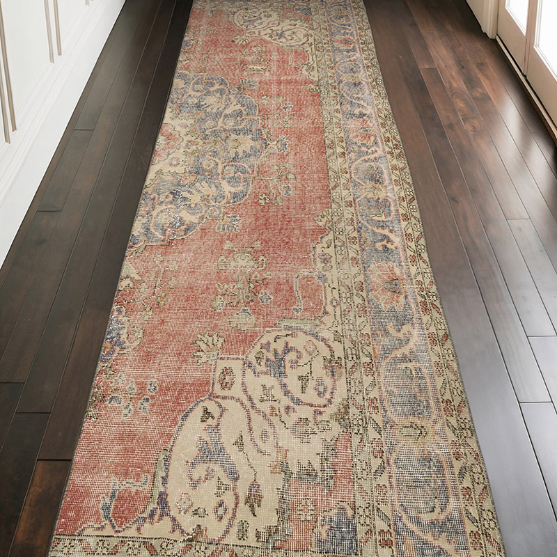 Vintage Turkish Hand-Knotted Runner - 3' 6" x 9' 11" (42" x 119") - K0070310