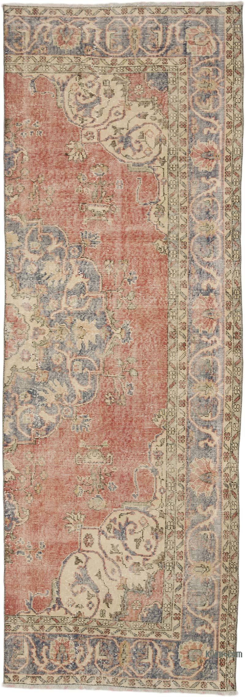 Vintage Turkish Hand-Knotted Runner - 3' 6" x 9' 11" (42" x 119") - K0070310