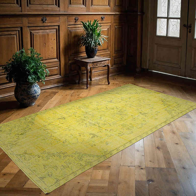 Boyali El Dokuma Vintage Hali - 140 cm x 258 cm - K0070313