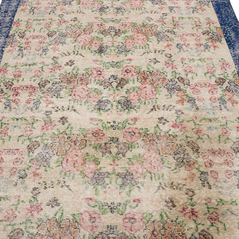 Vintage Turkish Hand-Knotted Rug - 4' 9" x 6' 9" (57" x 81") - K0070315