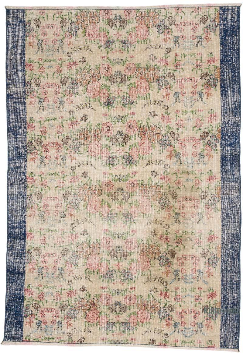 Vintage Turkish Hand-Knotted Rug - 4' 9" x 6' 9" (57" x 81") - K0070315