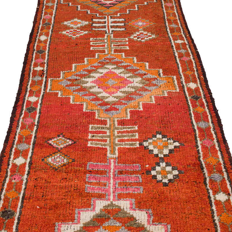 Alfombra Vintage de pasillo - 90 cm x 385 cm - K0070320