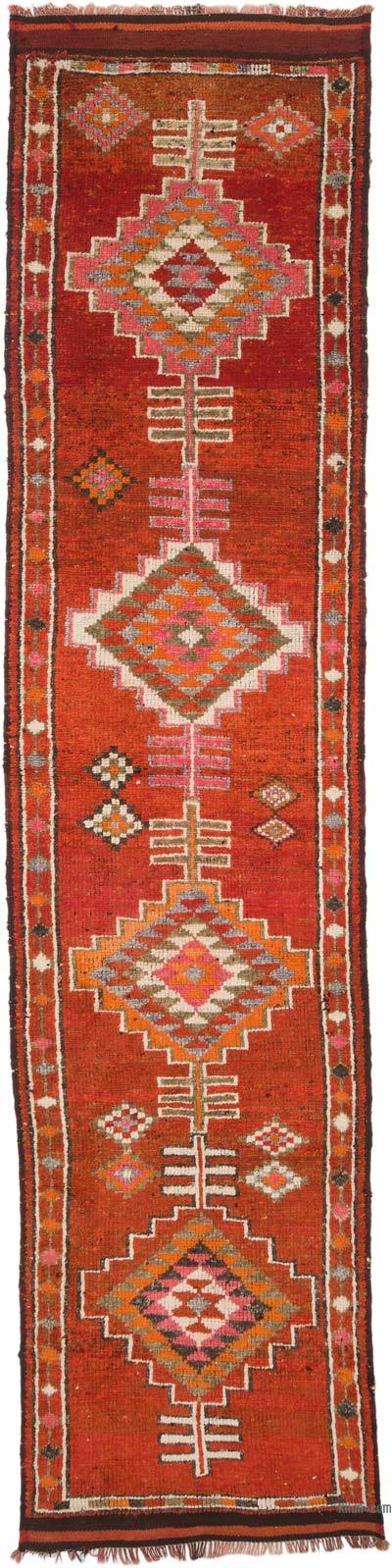 Vintage Tribal Runner Rug - 2' 11" x 12' 8" (35" x 152")