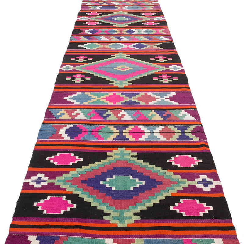 Corredor Vintage Puturge Kilim - 84 cm x 416 cm - K0070325