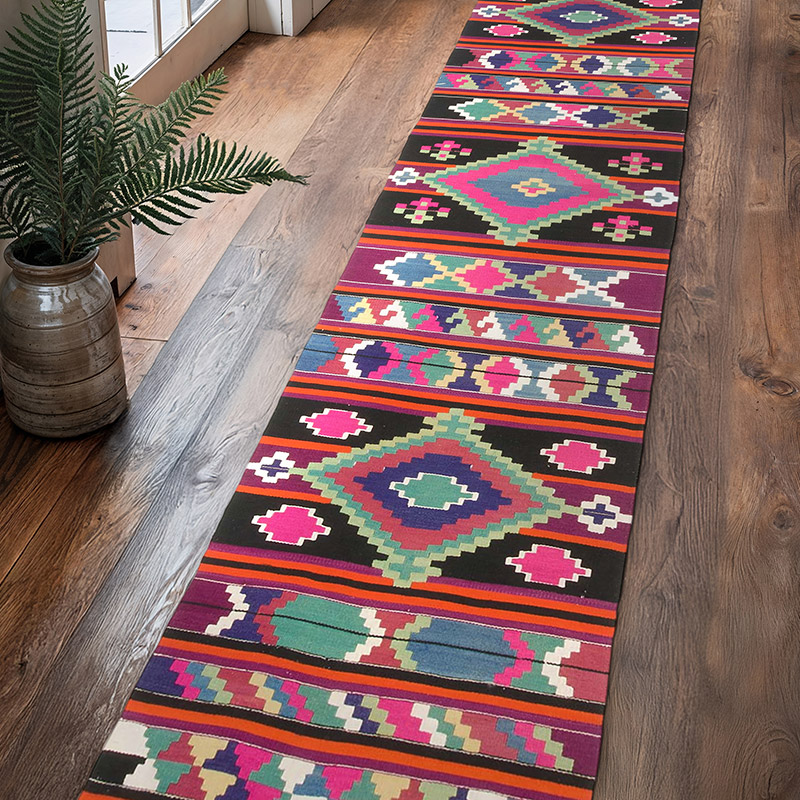 Corredor Vintage Puturge Kilim - 84 cm x 416 cm - K0070325