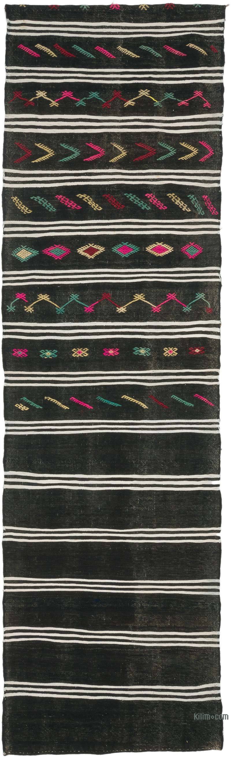 Vintage Anatolian Kilim Runner - 3' 3" x 10' 11" (39" x 131") - K0070352