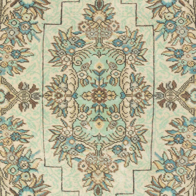 Alfombra Vintage Turca Anudada a Mano - 118 cm x 213 cm - K0070356