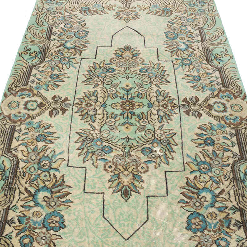 Alfombra Vintage Turca Anudada a Mano - 118 cm x 213 cm - K0070356