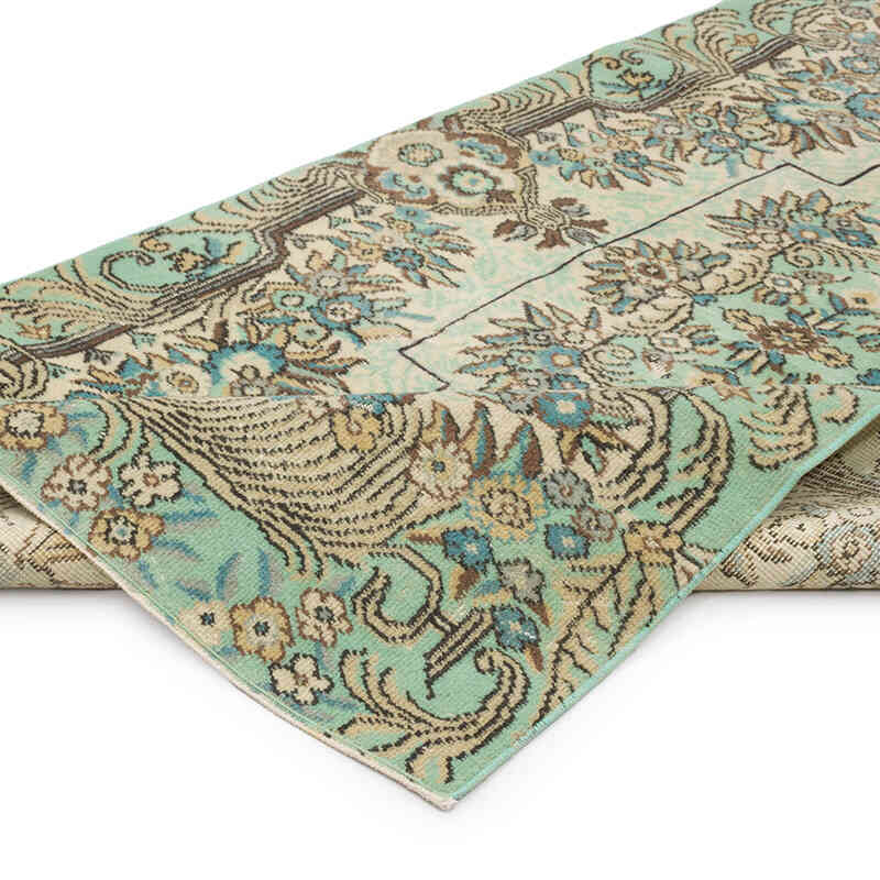 Alfombra Vintage Turca Anudada a Mano - 118 cm x 213 cm - K0070356