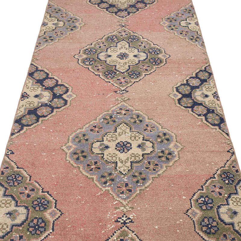 Vintage Turkish Hand-Knotted Runner - 2' 11" x 11' 6" (35" x 138") - K0070357