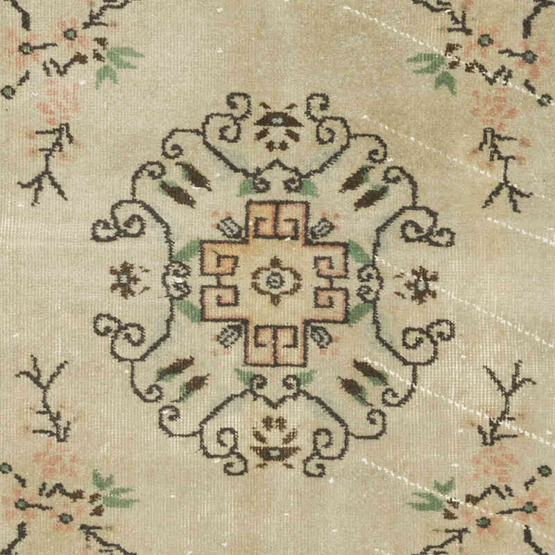 Alfombra Vintage Turca Anudada a Mano - 120 cm x 222 cm - K0070362