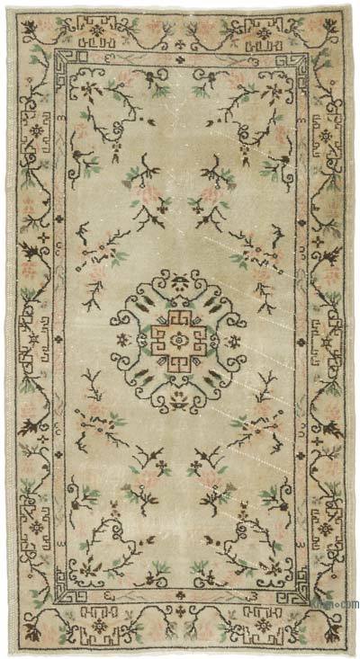 El Dokuma Vintage Halı - 120 cm x 222 cm