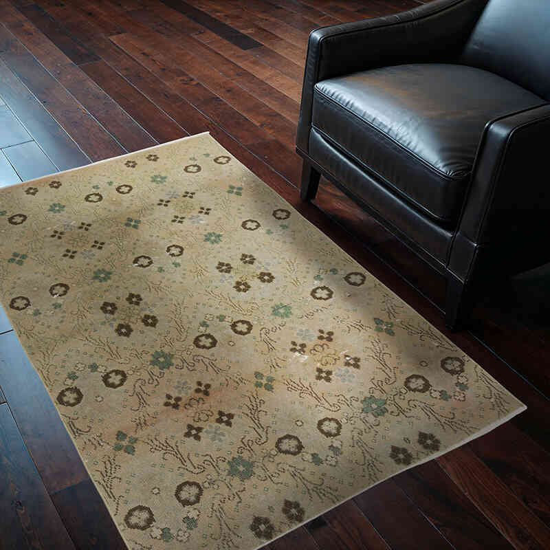 El Dokuma Vintage Halı - 100 cm x 160 cm - K0070363
