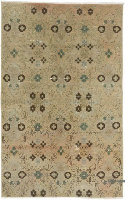 Vintage Turkish Hand-Knotted Rug - 3' 3" x 5' 3" (39" x 63")